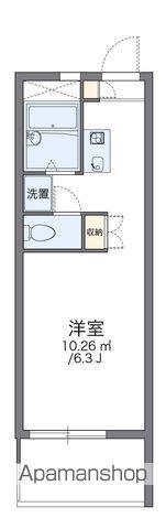 レオパレス東住吉(1K/1階)の間取り写真