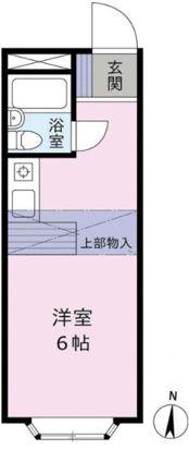 ベルピア北松戸第3-1(ワンルーム/2階)の間取り写真