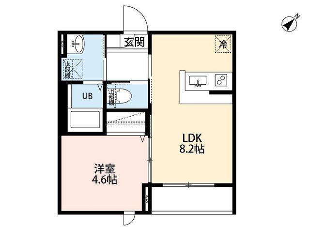 ROBOT HOME 瑞江(1LDK/3階)の間取り写真