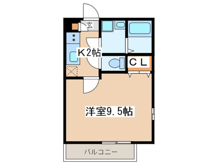 リブリ・暁(1K/3階)の間取り写真