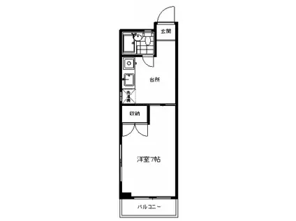 エリカコーポ(1K/1階)の間取り写真