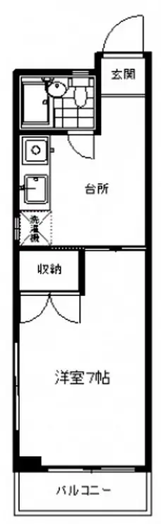 エリカコーポ 1階階 間取り