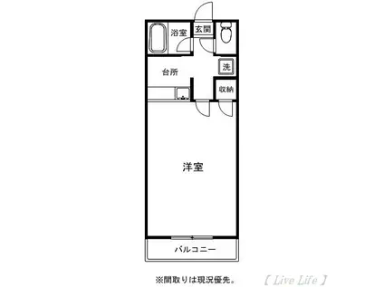 メゾンロワール(1K/7階)の間取り写真