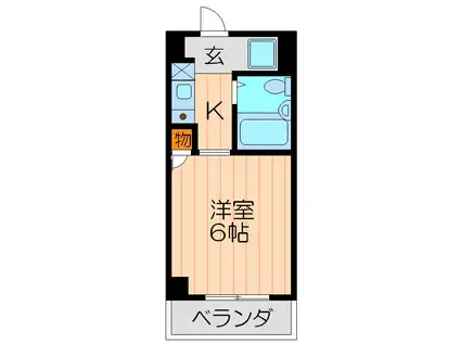 メゾン大和田(1K/3階)の間取り写真