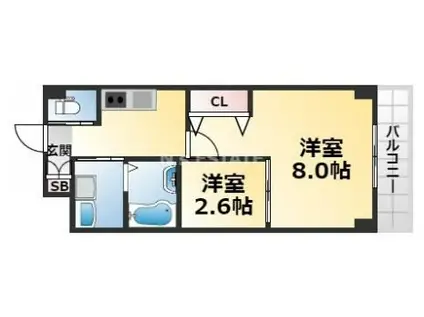 V-ルネサンス大塚町(2K/1階)の間取り写真