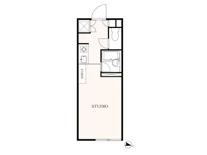 M・S・K自由が丘(ワンルーム/1階)の間取り写真