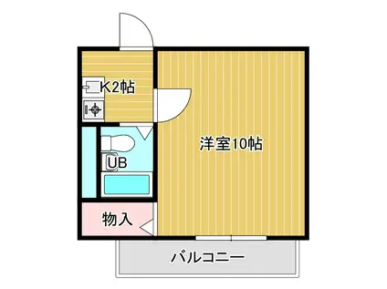 クロスポイント松江(ワンルーム/1階)の間取り写真