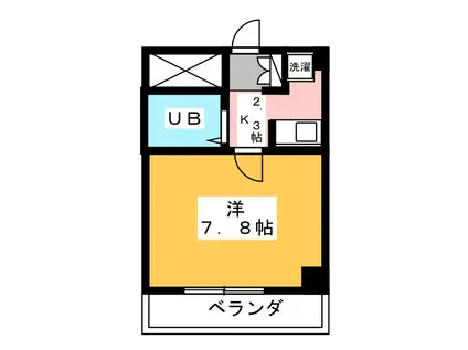 田沢ビル(1K/4階)の間取り写真