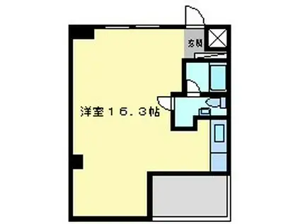 デイグラン武庫之荘(ワンルーム/1階)の間取り写真