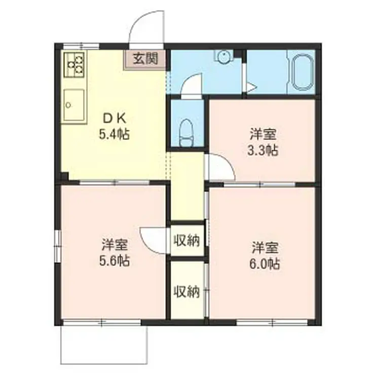 メゾンローラ 1階階 間取り