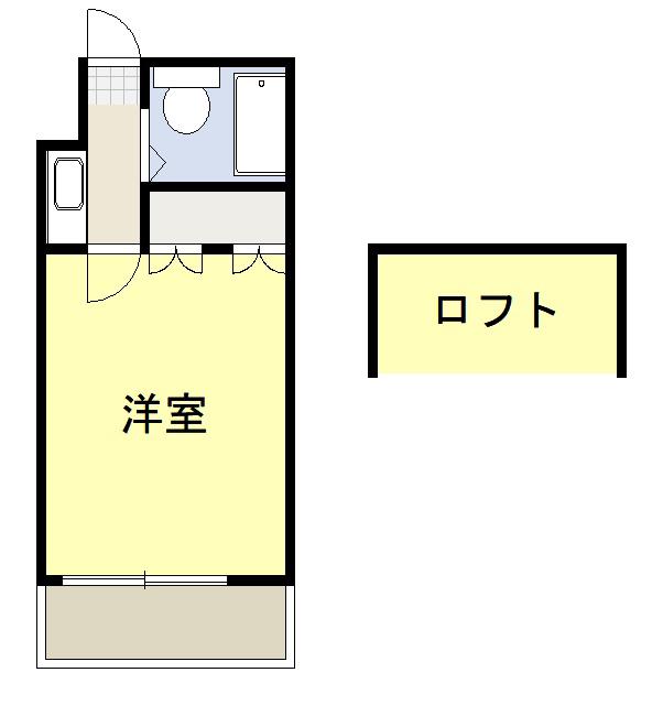 アートパレス東松山NO.2(ワンルーム/1階)の間取り写真
