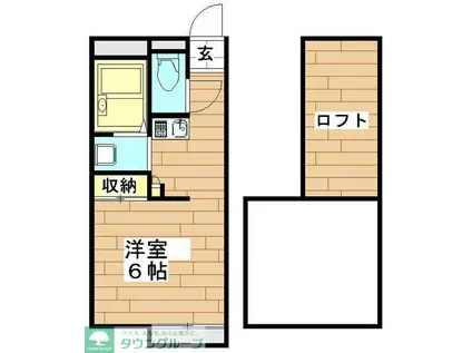 レオパレス原市弐番館(1K/2階)の間取り写真