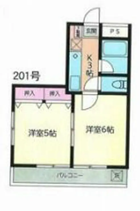 ボナール南台 2階階 間取り