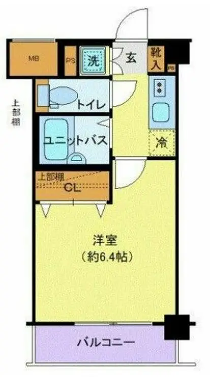 プレール・ドゥーク新宿 4階階 間取り