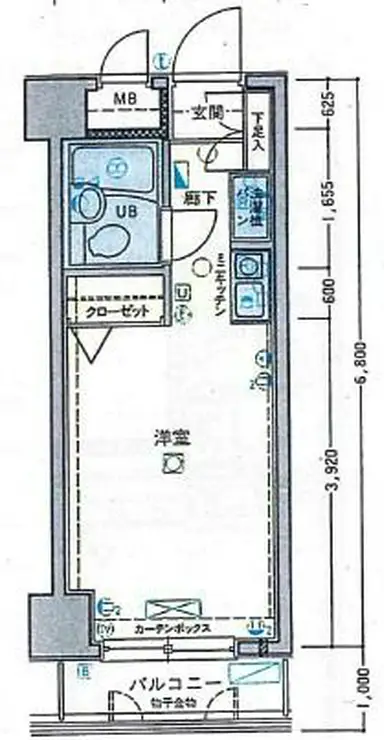 サンセール神楽坂 1階階 間取り