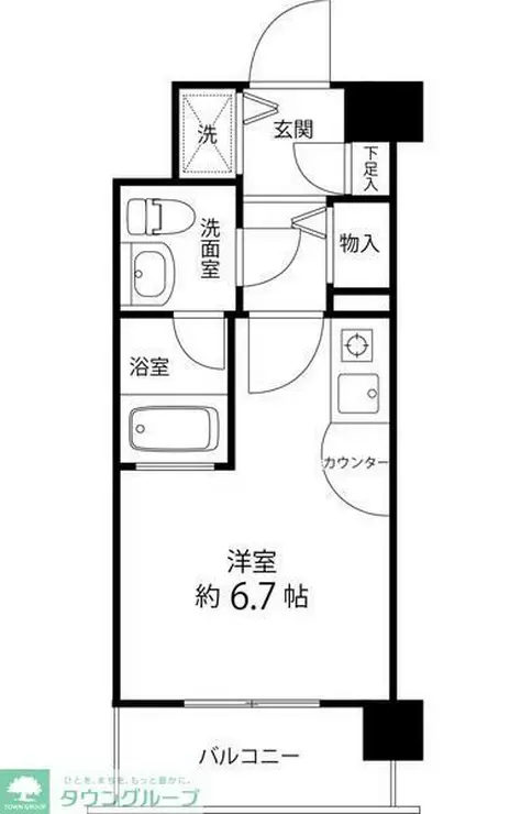 サンセール与野本町 3階階 間取り
