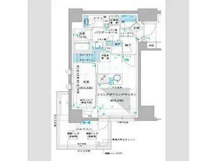 オーパスレジデンス中板橋(1LDK/10階)の間取り写真