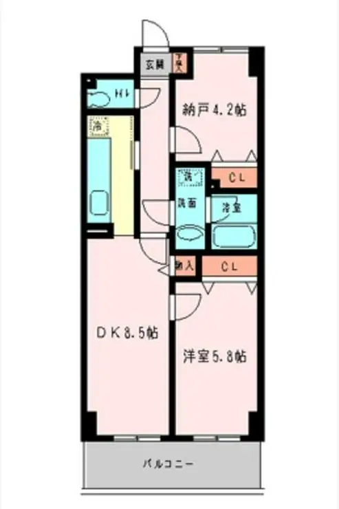 セレッソウスイ 4階階 間取り
