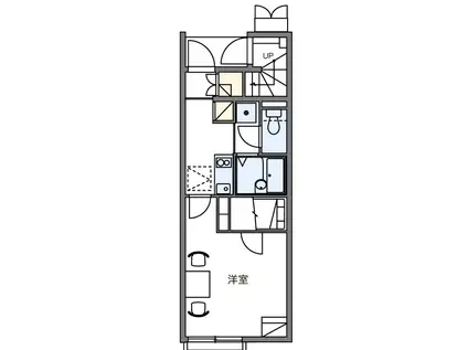 ジュネス ノール(1K/1階)の間取り写真