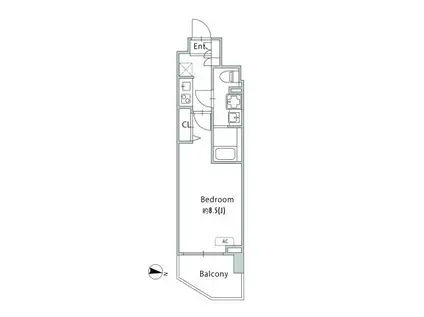 GRANPASEO青砥(1K/7階)の間取り写真