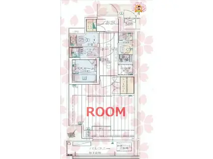 エステムコート横濱大通公園(1K/9階)の間取り写真