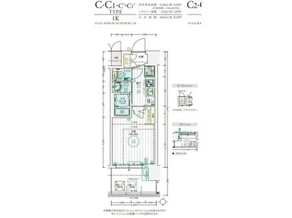 エステムコート難波ウエスト-SIDEIXレデント(1K/11階)の間取り写真