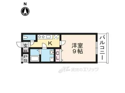 メゾン・コパン(1K/2階)の間取り写真