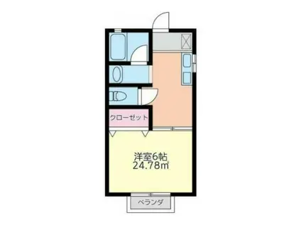 ハイム平石(1K/1階)の間取り写真