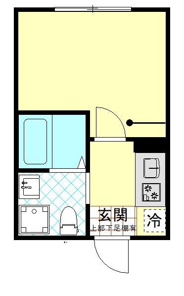 ブローテ四ツ木(1K/3階)の間取り写真