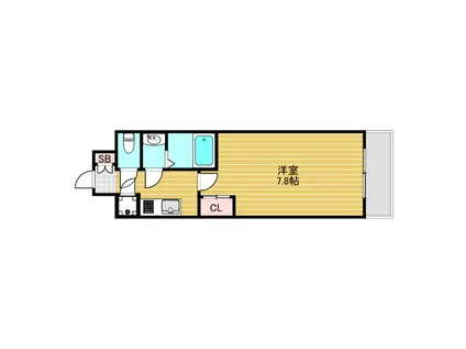 THE RESIDENCE S(1K/9階)の間取り写真