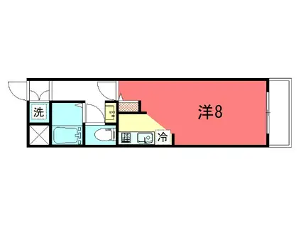 ドルス百万遍(1K/3階)の間取り写真