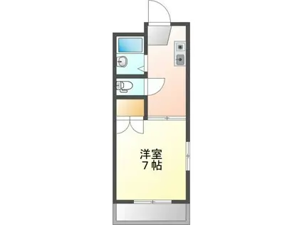 サマックス青島(1K/2階)の間取り写真