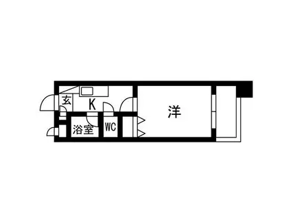 TKビル(1K/7階)の間取り写真