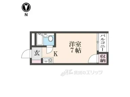 プレアール上神田(ワンルーム/4階)の間取り写真