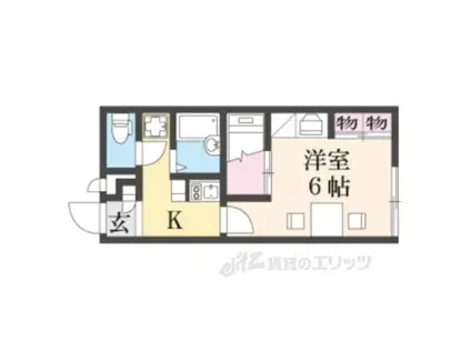 レオパレス AKI(1K/2階)の間取り写真