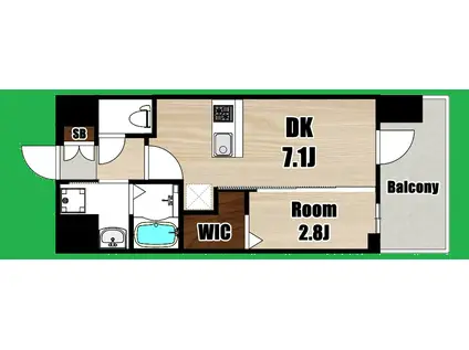 ESTEM COURT SHIN-OSAKAXVI PULSE(1DK/3階)の間取り写真