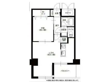 ライオンズマンション大森(1LDK/8階)の間取り写真