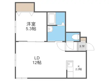 LA BELLA(1LDK/4階)の間取り写真