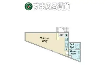 COZY岡崎柱町(ワンルーム/4階)の間取り写真