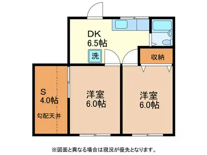 サンセット(2SDK/2階)の間取り写真