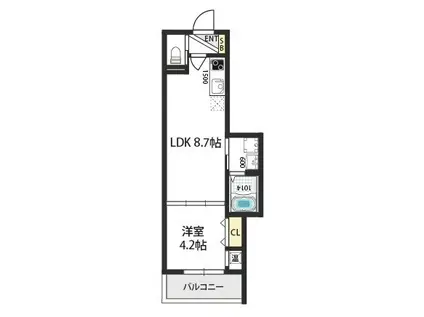F ASECIA SCHEDA(1LDK/1階)の間取り写真