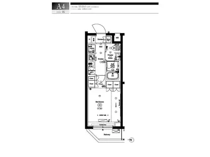アークマーク新宿下落合(1K/3階)の間取り写真