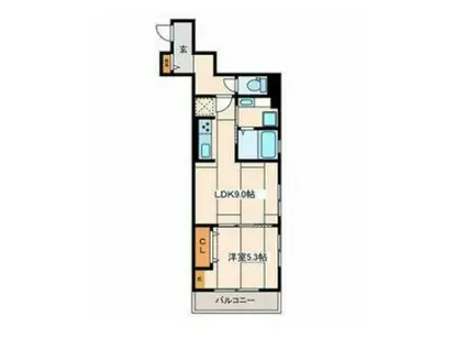 NAVONAII(1LDK/3階)の間取り写真