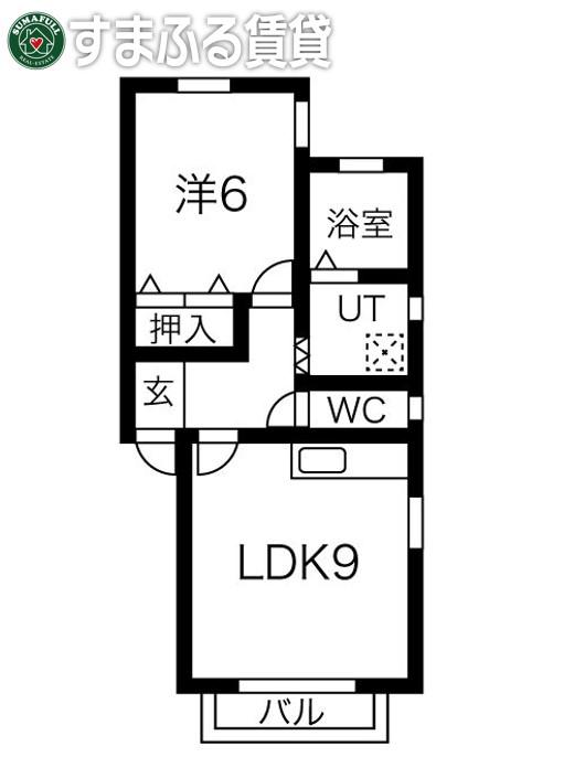 エースメゾン(1LDK/1階)の間取り写真