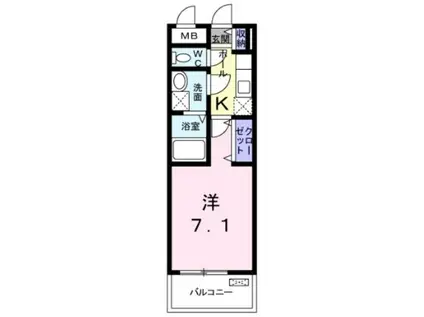 ラフィーネ(1K/3階)の間取り写真