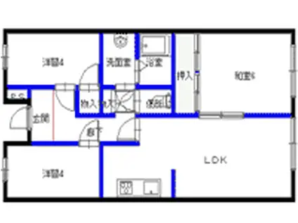 プルーリオン亀岡(3LDK/5階)の間取り写真