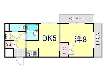 メゾン・ド・アネット(1DK/3階)の間取り写真