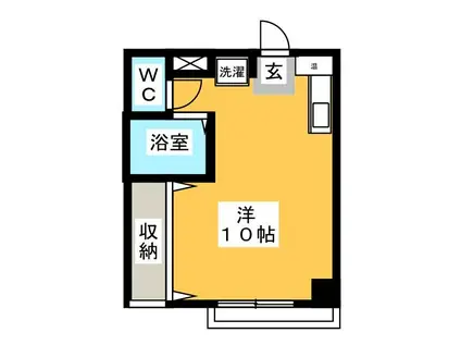 グランドール北野(ワンルーム/3階)の間取り写真