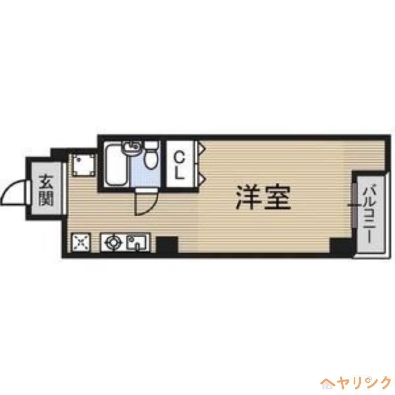 丸の内ハートビル(1K/4階)の間取り写真