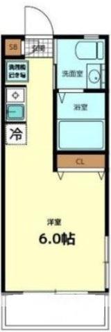 ストーリオ高円寺II(ワンルーム/2階)の間取り写真